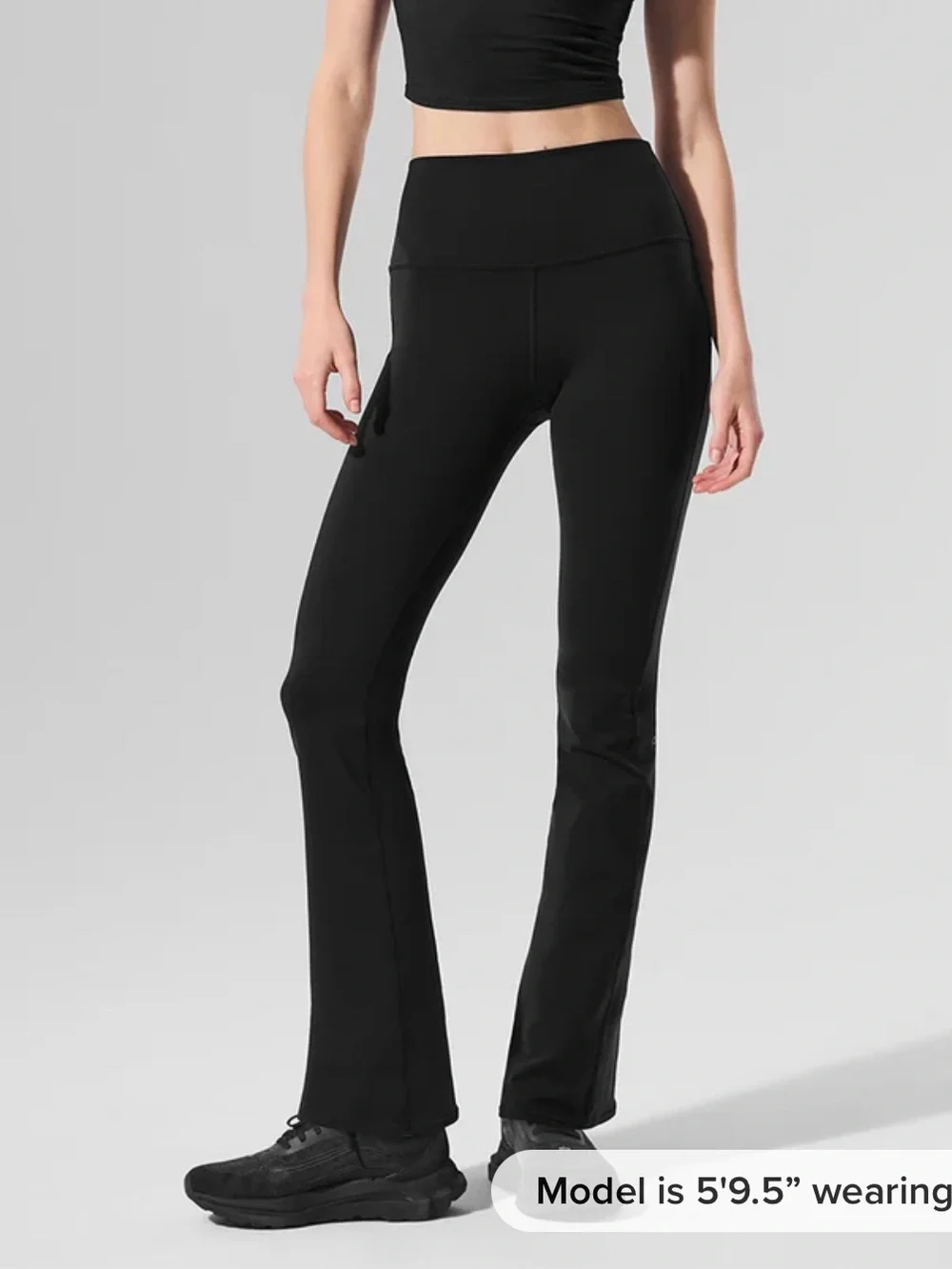 Alo Yoga Airbrush High-Waist 7/8 Bootcut Leggings Black XXS NWT